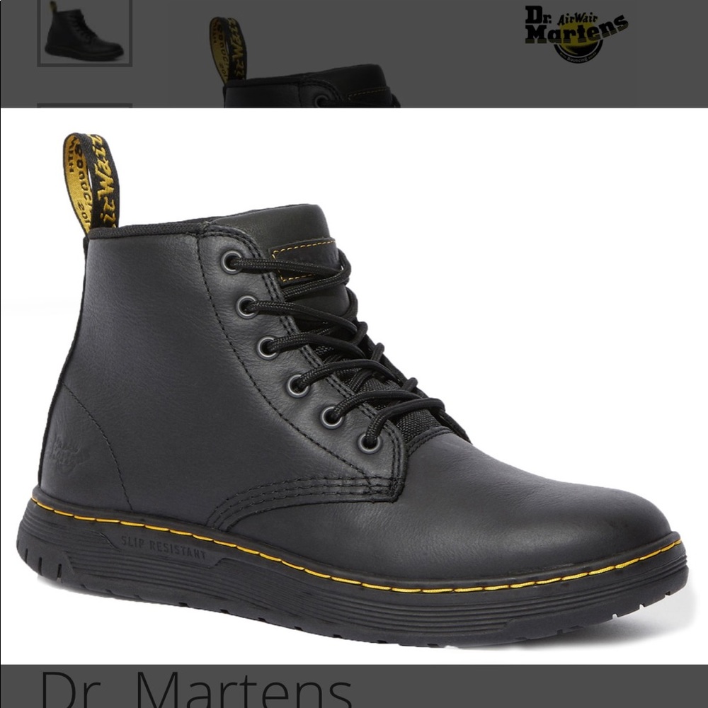 Dr. Martens Black Soft Toe Boots